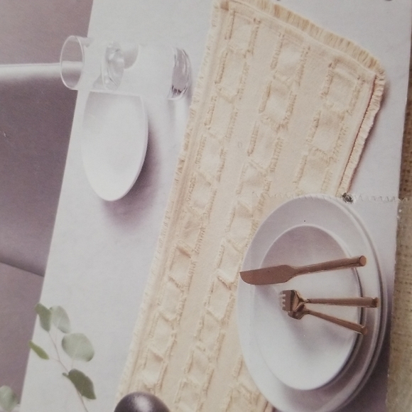 Project 62 Extended Table Runner Cream Color 14" x 108" NEW - Picture 10 of 11